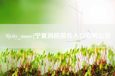 渠县宁夏消防报名入口官网公告