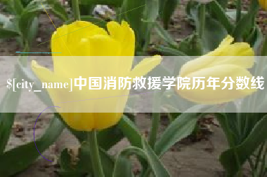 渠县中国消防救援学院历年分数线