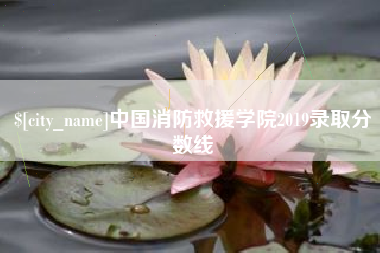 渠县中国消防救援学院2019录取分数线