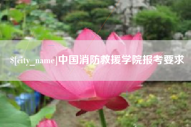 渠县中国消防救援学院报考要求