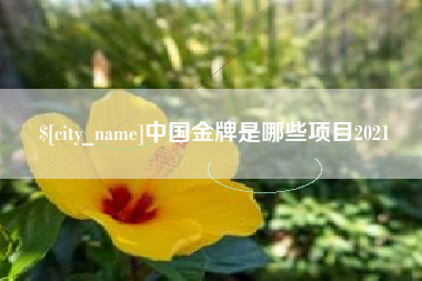 渠县中国金牌是哪些项目2021