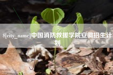渠县中国消防救援学院安徽招生计划