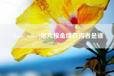 渠县第九枚金牌获得者是谁