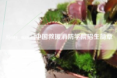 渠县中国救援消防学院招生简章