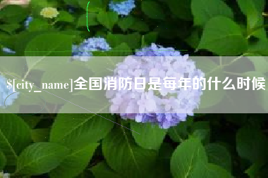 渠县全国消防日是每年的什么时候
