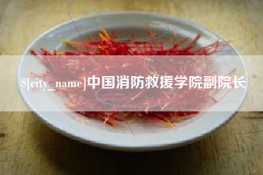 渠县中国消防救援学院副院长