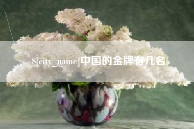 渠县中国的金牌有几名