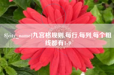 渠县九宫格规则,每行,每列,每个粗线都有1-9