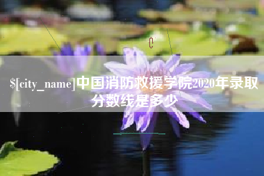 渠县中国消防救援学院2020年录取分数线是多少