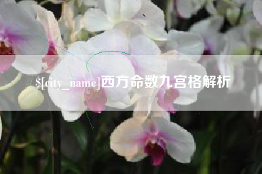 渠县西方命数九宫格解析