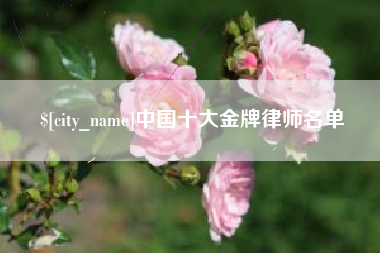 渠县中国十大金牌律师名单
