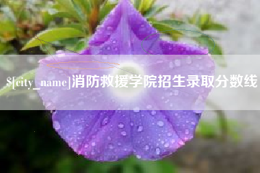 渠县消防救援学院招生录取分数线