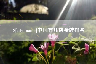 渠县中国有几块金牌排名