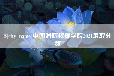 渠县中国消防救援学院2021录取分数