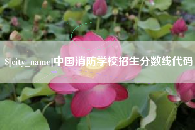 渠县中国消防学校招生分数线代码