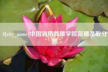 渠县中国消防救援学院新疆录取分数