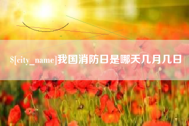 渠县我国消防日是哪天几月几日
