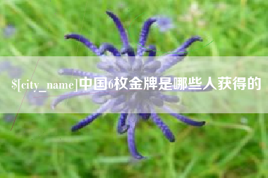 渠县中国6枚金牌是哪些人获得的