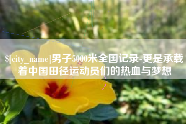 渠县男子5000米全国记录-更是承载着中国田径运动员们的热血与梦想