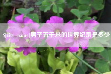 渠县男子五千米的世界纪录是多少