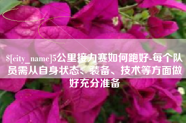 渠县5公里接力赛如何跑好-每个队员需从自身状态、装备、技术等方面做好充分准备