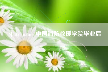 渠县中国消防救援学院毕业后