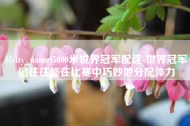 渠县5000米世界冠军配速-世界冠军们往往能在比赛中巧妙地分配体力