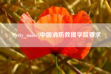 渠县中国消防救援学院要求