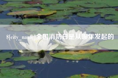 渠县全国消防日是从哪年发起的