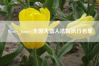 渠县全国失信人法院执行名单