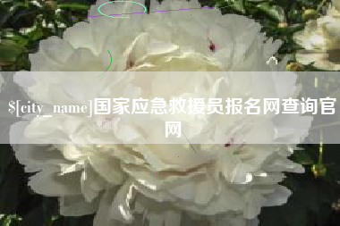 渠县国家应急救援员报名网查询官网