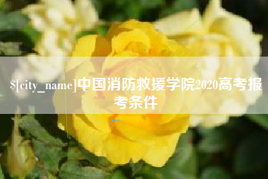 渠县中国消防救援学院2020高考报考条件