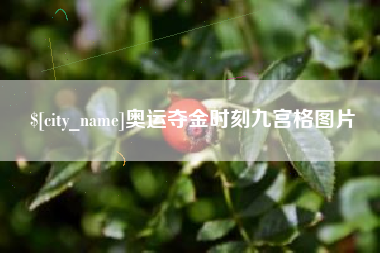 渠县奥运夺金时刻九宫格图片